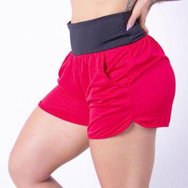 Imagem de Short Feminino Dry Fit Tecido Furadinho Seca Rápido Caminhada - Fitmod