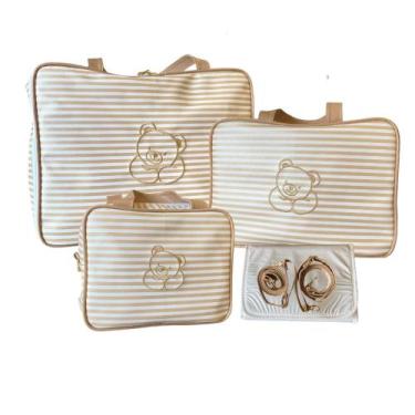 Imagem de Kit de Bolsa Maternidade Impermeável 4 Peças - SM Bolsas Maternidade