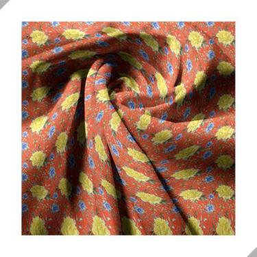 Imagem de Tecido Poliéster Estampado Jacquard Festa Junina Chita Vermelha - 1,40