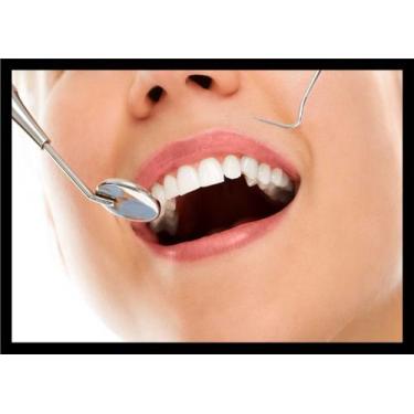 Imagem de Quadro Decorativo Dentista Consultórios Odontológicos Sorriso Dentes C
