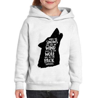 Imagem de Moletom Infantil When the snows fall and the white winds blow, the lon