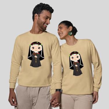 Imagem de Kit 2 Blusas Frio Moletom Careca Sem Capuz Casal Namorados Fé 05 - MP 