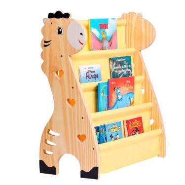 Imagem de Rack Para Livros Infantil, Standbook Montessoriano Safári - Curumim Ki