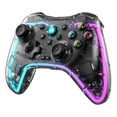 Imagem de Controlador De Jogo Sem Fio Bluetooth Gamepad Luz Colorida