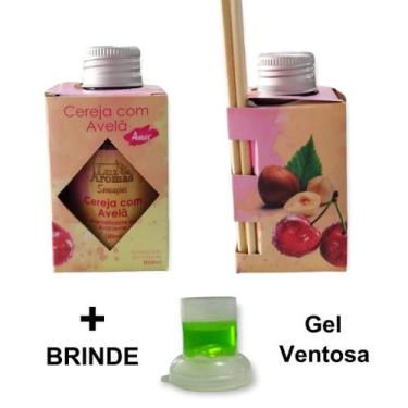 Imagem de 2 Aromatizador Ambiente Cereja e Avelã 100ml Difusor Casa Lar Cheiroso