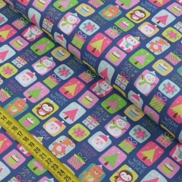 Imagem de Tecido Estampado para Patchwork -  Candy Christmas 12 (0,50X1,40) - Fa