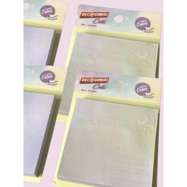 Imagem de Recadinho Post It Decorado Cute 65 Folhas Coração Papelaria Fofa Scrap