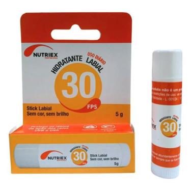 Imagem de Hidratante Labial Nutriex 30 Fps Proteção Solar Uvb 5g