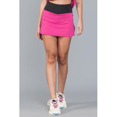 Imagem de Shorts Saia Fenda - Manalinda, P, Rosa