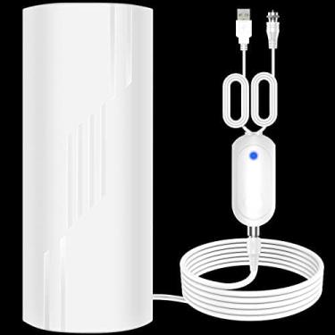 Imagem de Antena de TV com alcance de 900 quilômetros, antena de TV digital interna com amplificador e amplificador de sinal, antena HD portátil para TV interna e externa para Smart TV e TVs antigas - cabo