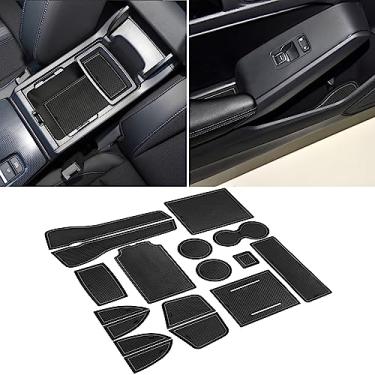 Imagem de SENSHINE Acessórios Honda Civic 2022 2023 2024 2025 2026 11ª geração Sedan suporte de copo para console central forro de porta tapetes de porta acabamento de borracha premium interior personalizado