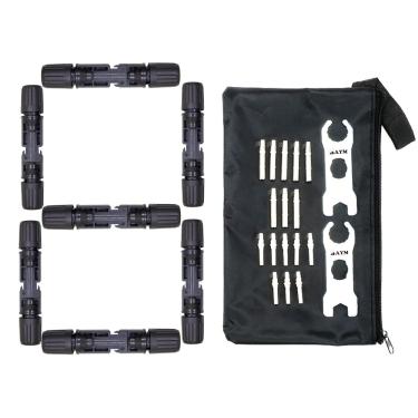 Imagem de BAYM Chave de metal 8 pares conector macho e fêmea painel solar conector 30A 1000V para cabo fotovoltaico 2,5/4/6 mm painel solar chave de conexão desconexão