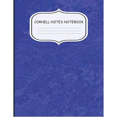 Imagem de Cornell Notes Notebook: Nifty Large Cornell Note Paper Notebook | Cute College Ruled Medium Lined Journal Note Taking System for School and University - Trendy Navy Print