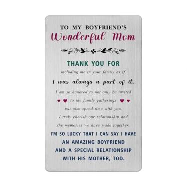 Imagem de Viayen Cartão de Dia dos Namorados para a mãe do namorado - Presentes de aniversário da mãe do meu namorado, Dia das Mães, Páscoa