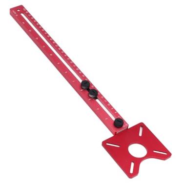 Imagem de Gabarito de Corte de Círculo de Roteador, Guia de Roteador de Liga de Alumínio Espessado Atualizado, Ferramenta Multifuncional para Trabalhar Madeira, para MDF, Painéis