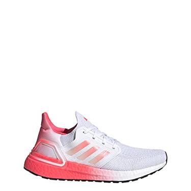 Imagem de Adidas Running Ultraboost 20, White/Signal Pink/Signal Pink, 6.5