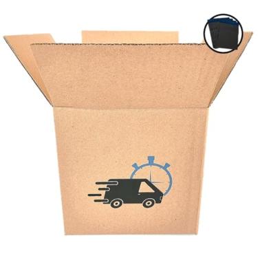 Imagem de 100 Caixas 20x20x20 Papelão Reciclado Resistente (Com Impressão)