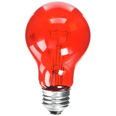 Imagem de Westinghouse Lighting 0344600, 25 Watt, 120 Volts Lâmpada Trans Incandescente A19-2500 Horas, Pacote De 1 Vermelho Transparente