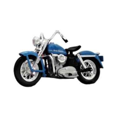 Imagem de Wswqop 1/18 Modelo de Motocicleta Brinquedo Deslizante Clássico Artesanal Brinquedo Colecionável Simulação de Deslizamento Motocicleta para Adolescentes de 3, Azul, Tamanho real