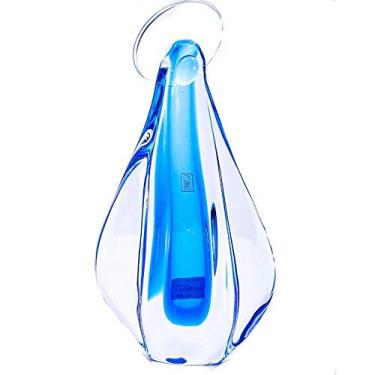 Imagem de Santa em Cristal Murano Azul 31cm - São Marcos