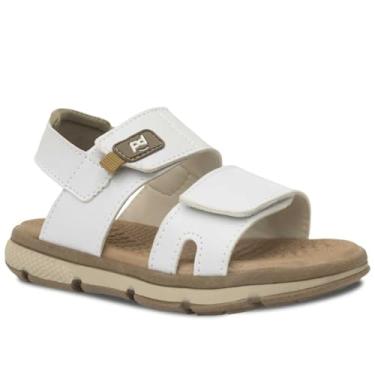 Imagem de Sandalia Papete Masculina Nº 28 ao 33 Infantil Menino Moda Casual 15.23j (Branco, BR, Criança de 4 a 8 anos, Numérico, 29)