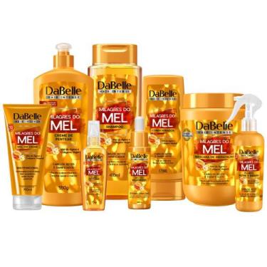 Imagem de Kit Dabelle Milagres Mel + Shampoo 410ml Finalizadores Tratamento Comp
