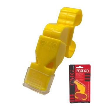 Imagem de  Apito Profissional de Futebol Fox 40 Classic com Dedal 115 Dcb, Amare