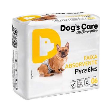 Imagem de Fralda Higiênica Dogs Care Ecofralda para Cães Machos 6 Unidades - Tam