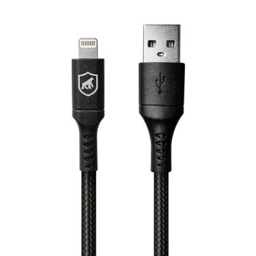 Imagem de Cabo Lightning / USB-A - Survivor - Preto - 1,5M  no Atacado - Caixa Fechada 10 Unidades - Gshield