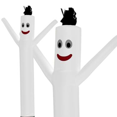 Imagem de LookOurWay Air Dancers Wacky Waving Inflatable Tube Man Attachment - 2,8 m de altura Publicidade Air Dancer Waving Man Inflável Tube Guy - Soprador não incluído - Branco