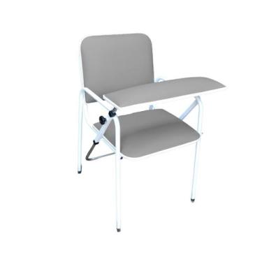 Imagem de Cadeira Coleta de Sangue Standard Com Braço Frontal Cinza - Metal Solu