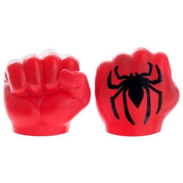 Imagem de Kit 2 Luvas Vermelhas do Teia Aranha Super Heróis Brinquedo para Menin