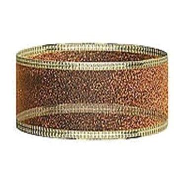 Imagem de 30m Fita De Natal Aramada 2,7cm X 10m C/3 Organza Cristal - Fitas Regi