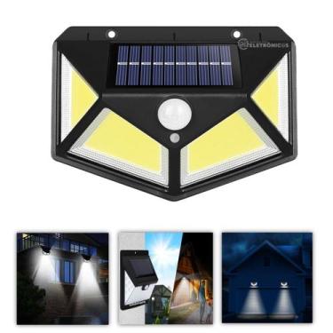 Imagem de Luminária Solar LED 7W com Sensor de Movimento para Áreas Externas BK1