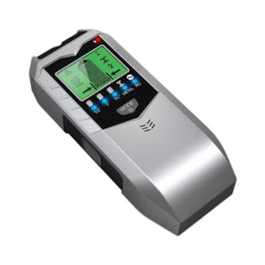 Imagem de WeiLaiKeQi 5 em 1 Detectores de parede de cravo Os localizadores de medição de profundidade localizam localizadores de pregos portáteis para madeira de alto, Prata