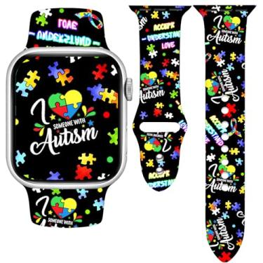 Imagem de Pulseira de silicone macio para Apple Watch séries Ultra 10, 9, 8, 7, 6, 5, 4, 3, 2 e 1 e SE de 38 mm, 40 mm e 41 mm