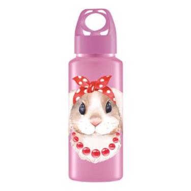 Imagem de Squeeze Garrafa Coelho Rosa 350ml Para Água Suco Esporte R41 - JW SHOP