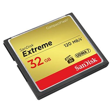 Imagem de Cartão Extreme Compact Flash Card 32GB, SanDisk, Dourado