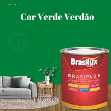 Imagem de Tinta Semi Brilho Verdes Parede 800ml Brasiplus Acrílica Lavável. - BR