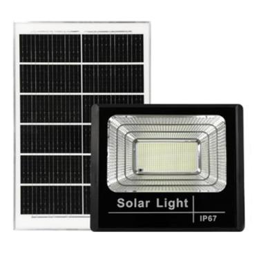 Imagem de HYZHANHONG Luzes de inundação solar com controle remoto ao ar livre, 400W IP66 IP66 Impermeável solar solar lâmpadas de parede refletor solar para quintal, rua, jardim, garagem