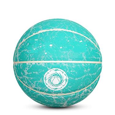 Imagem de Sporting Goods Bola de basquete para mulheres adultas e crianças, basquete profissional ao ar livre tamanho oficial 7, tamanho 6, tamanho 5, feita para uso interno e externo (verde, tamanho 5)
