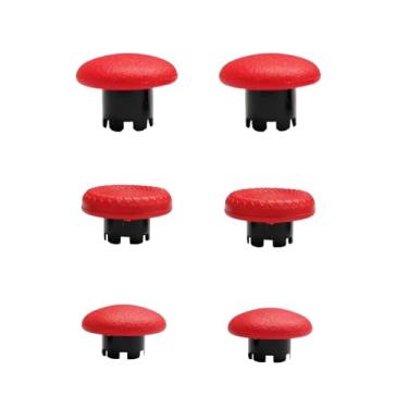 Imagem de Thumbsticks para controlador PS5 Edge, substituição de pás de polegar para controle Dualsense PS5, peças de acessórios 6 em 1 para PS5 Dualsense Edge Controller Kit de reparo de joystick analógico