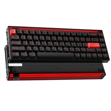 Imagem de MelGeek Teclado Magnético Para Jogos Made68 Ultra Hall Effect, Estojo De Alumínio, Interruptores Hot Swappable, Teclado De Gatilho Rápido, Teclado De Interruptor Magnético, Rgb Snap Tap, Vermelho, L