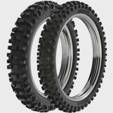 Imagem de Par Pneu Trilha Bros 150 Bros 125 100/90-17 + 90/90-19 Sh31 Rinaldi