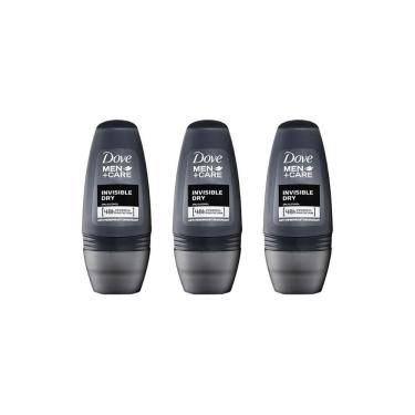 Imagem de Desodorante Dove Rollon Masc Invisible Dry 50Ml - Kit 3Un