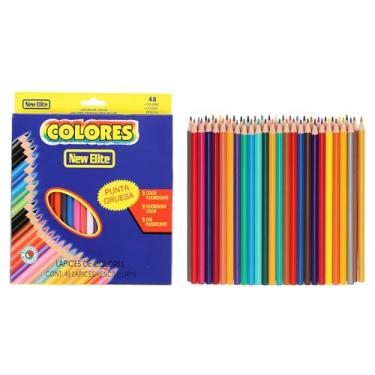 Imagem de PATIKIL Conjunto de lápis de colorir de 48 cores, lápis de cor de núcleo macio, formato hexagonal, lápis de desenho para colorir para esboçar, misturar artesanato DIY