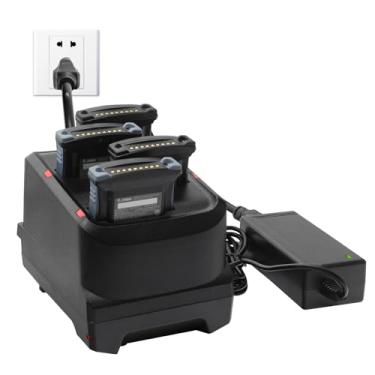 Imagem de CARPSDZY Base Carregadora De Bateria Com 4 Compartimentos E Fonte De Alimentação Para Computador Móvel Portátil Com Leitor De Código De Barras Zebra Série Mc9300, 12 V/4,16 A, P/N: Sac-Mc9300-Hc4Sc1