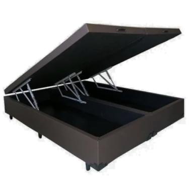 Imagem de Cama Baú Casal Bipartida - Blindada, Reforçada