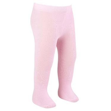 Imagem de Meia Bebe  Meias Calças Kids Infantis Meia Calca Bebê Duck, Rosa