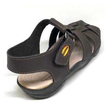 Imagem de sandália masculina fechada papete ortopédica confortável Esporão Macia